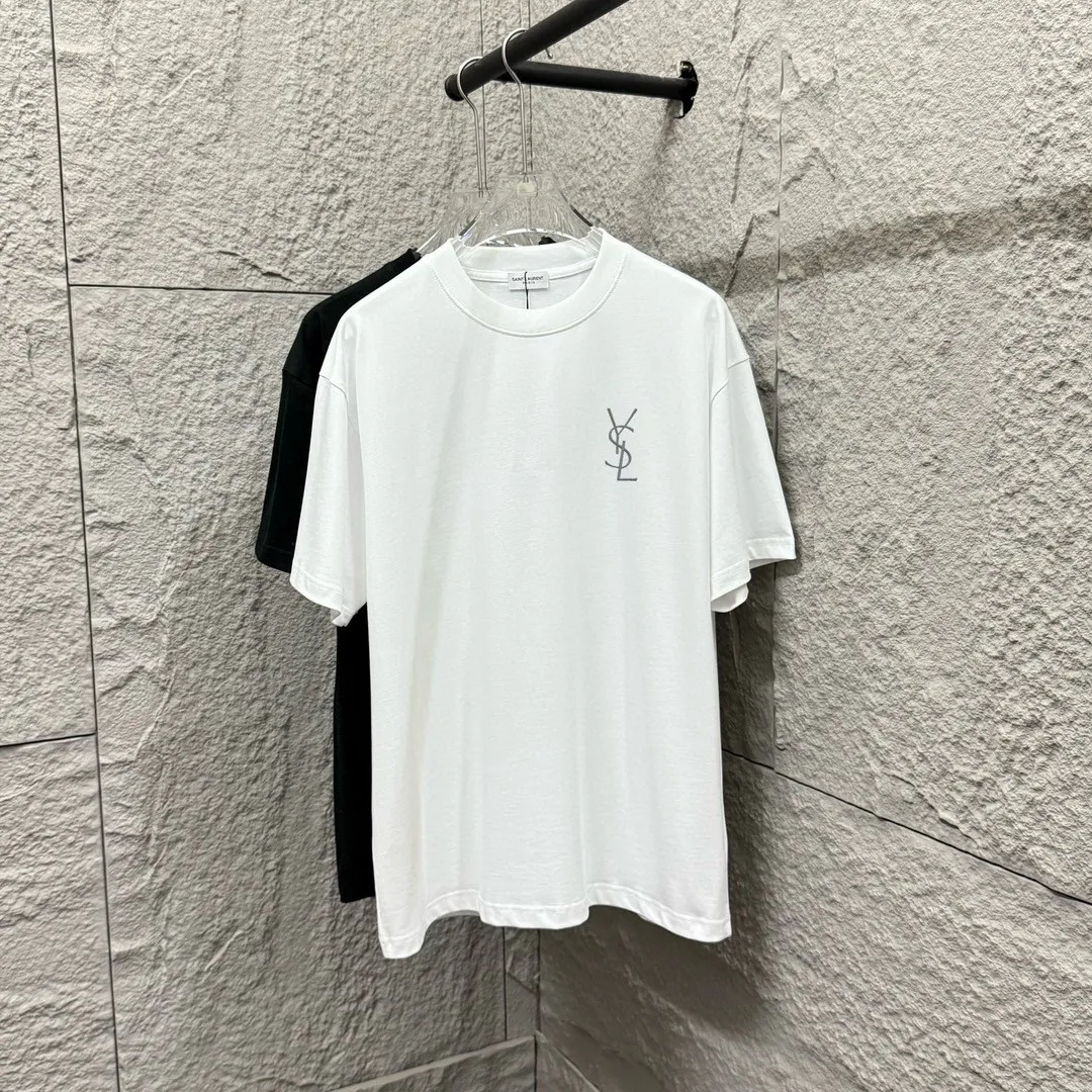 Ysl* * 2025 New Arrival Classic T Same Style Size： S （90-130 ） M （120-150 ） L （140-165 ） XL （160-180 ） XXL （180-210 ） ：Black White